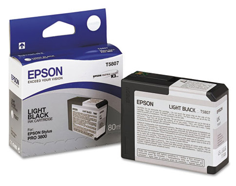 Epson T5807 Light Black Ultrachrome K3 Ink Cartridge | T580700