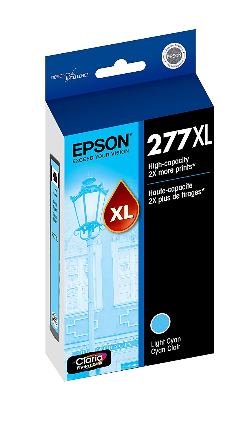 Epson 277XL High Capacity Light Cyan Ink Cartridge (T277XL520)