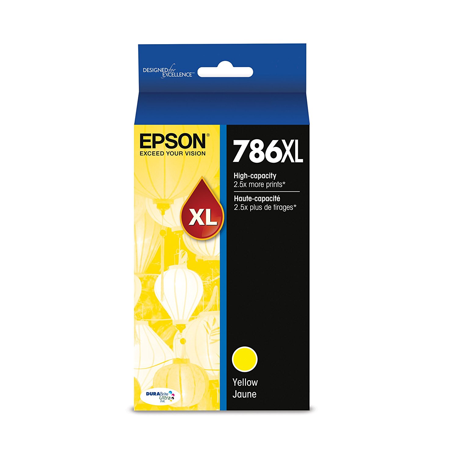 Epson (786XL / T786XL420) - Cartouche d'encre jaune à rendement élevé pour imprimantes Epson