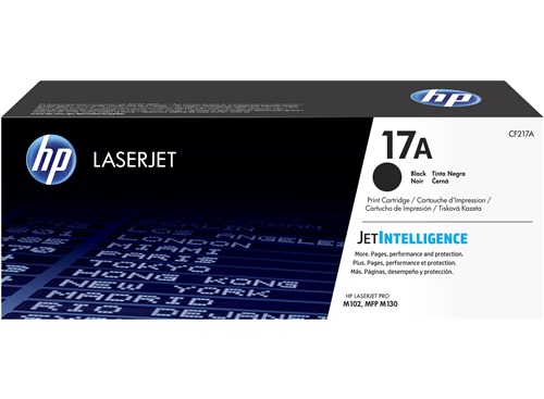 HP 17A Black Original LaserJet Toner Cartridge (CF217A)