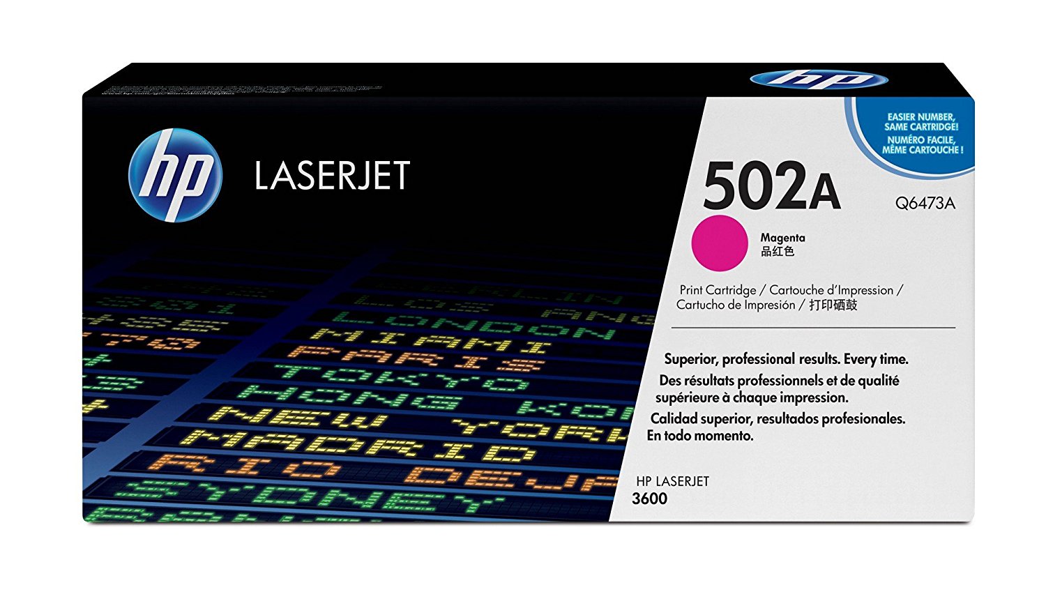 HP 502A (Q6473A) Magenta Original LaserJet Toner Cartridge