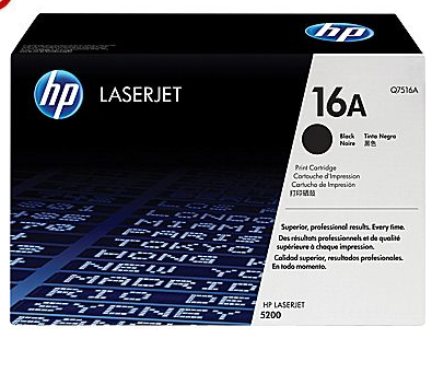 HP (LaserJet 16A) - Cartouche de toner noir pour imprimantes HP LaserJet (Q7516A)