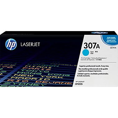 HP 307A (CE741A) Cyan Original LaserJet Toner Cartridge