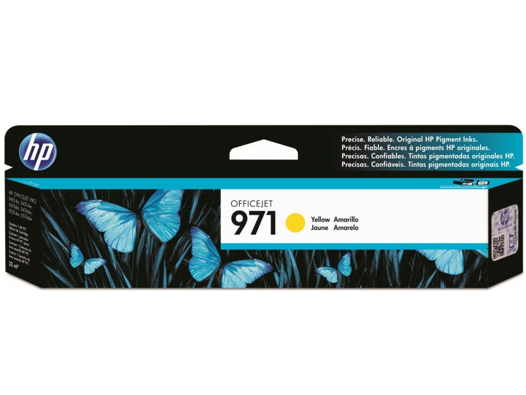 HP (971) - Cartouche d'encre jaune pour imprimantes HP (CN624AM)