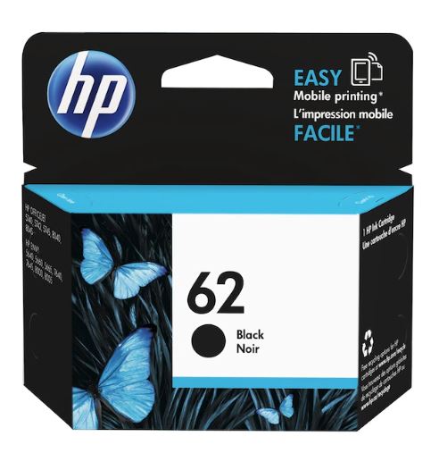 HP 62 Black Original Ink Cartridge (C2P04AN)