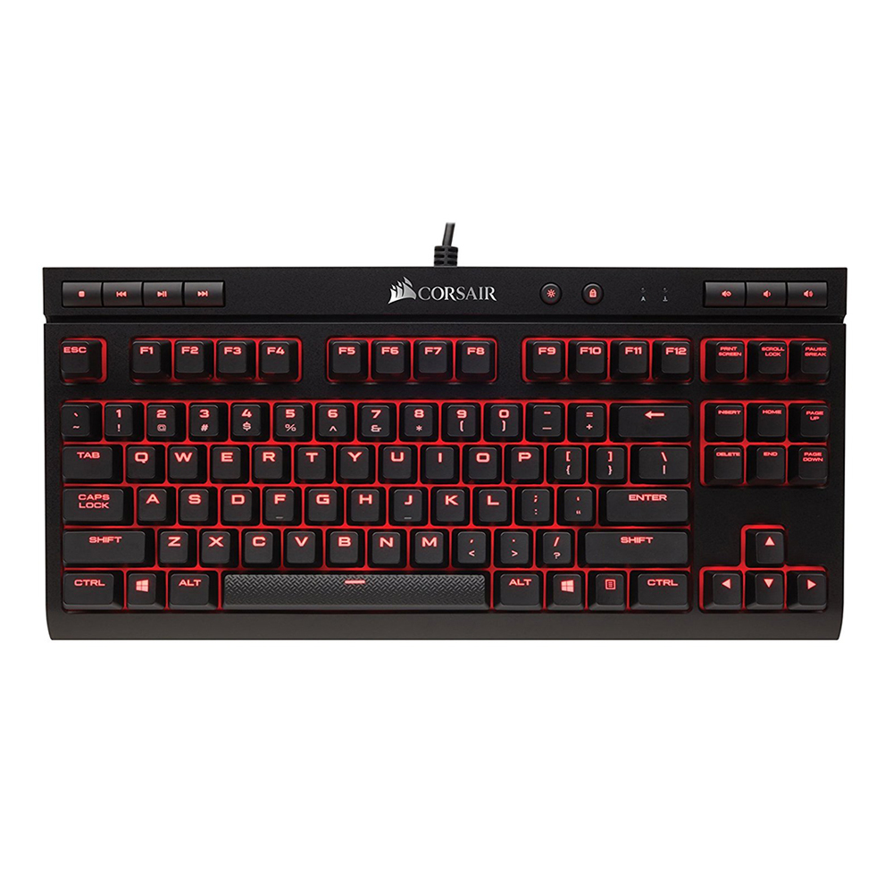Corsair Gaming K63 Compact Mechanical Keyboard, Cherry MX Red(Open Box)