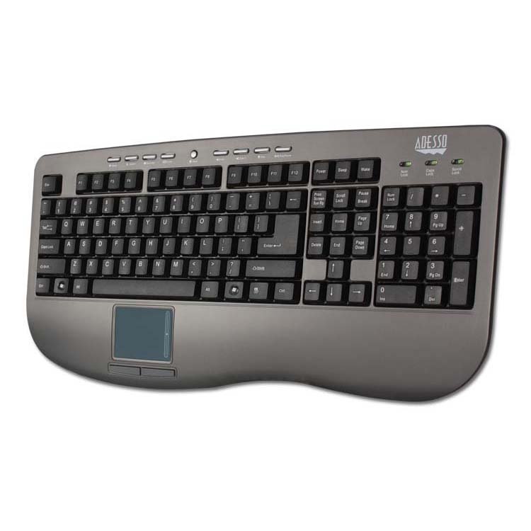 Clavier de bureau Adesso AKB-430UG Win-Touch Pro avec pavé tactile Glidepoint