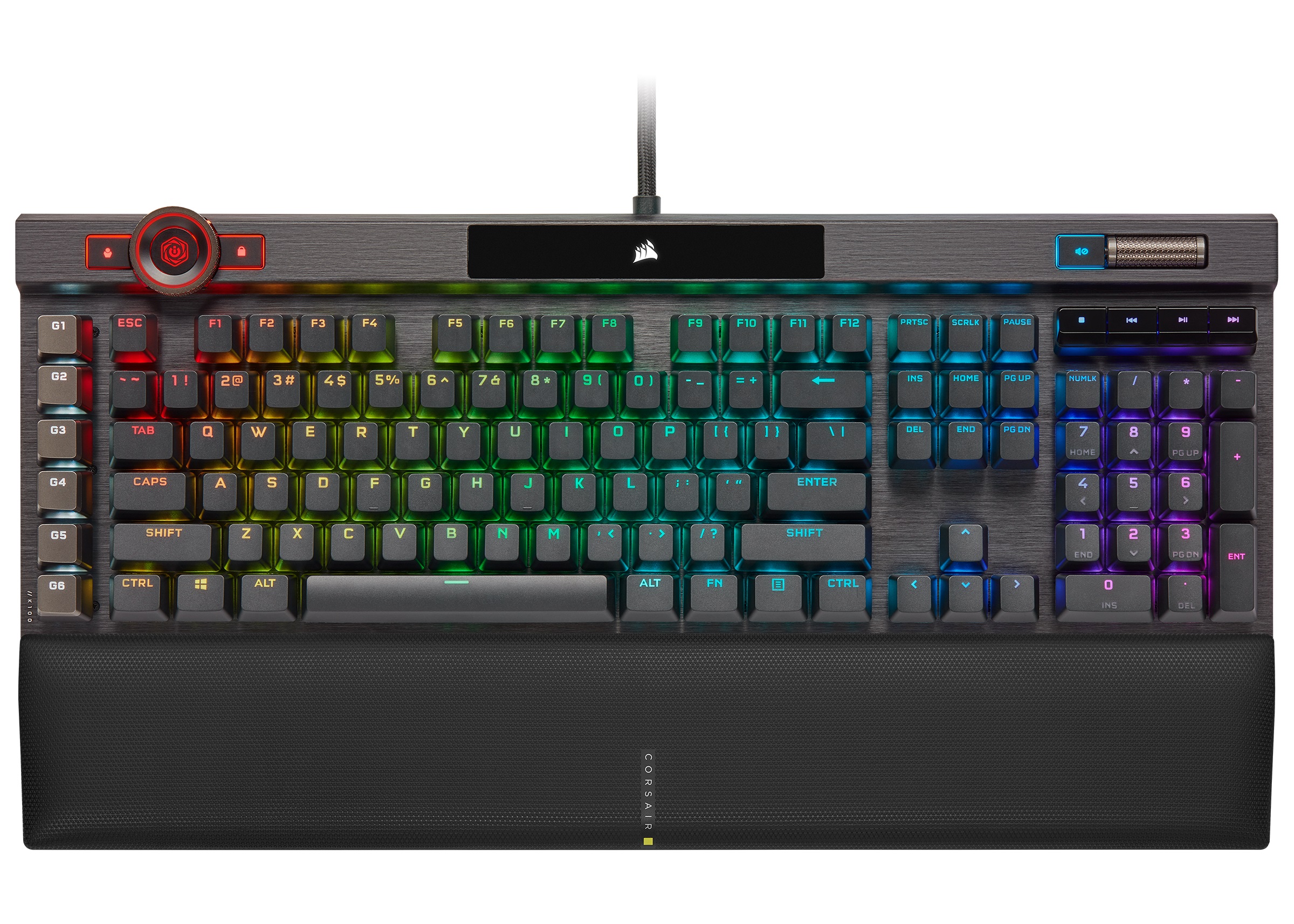 CORSAIR (K100) - Clavier de jeu mécanique RVB Cherry MX Speed