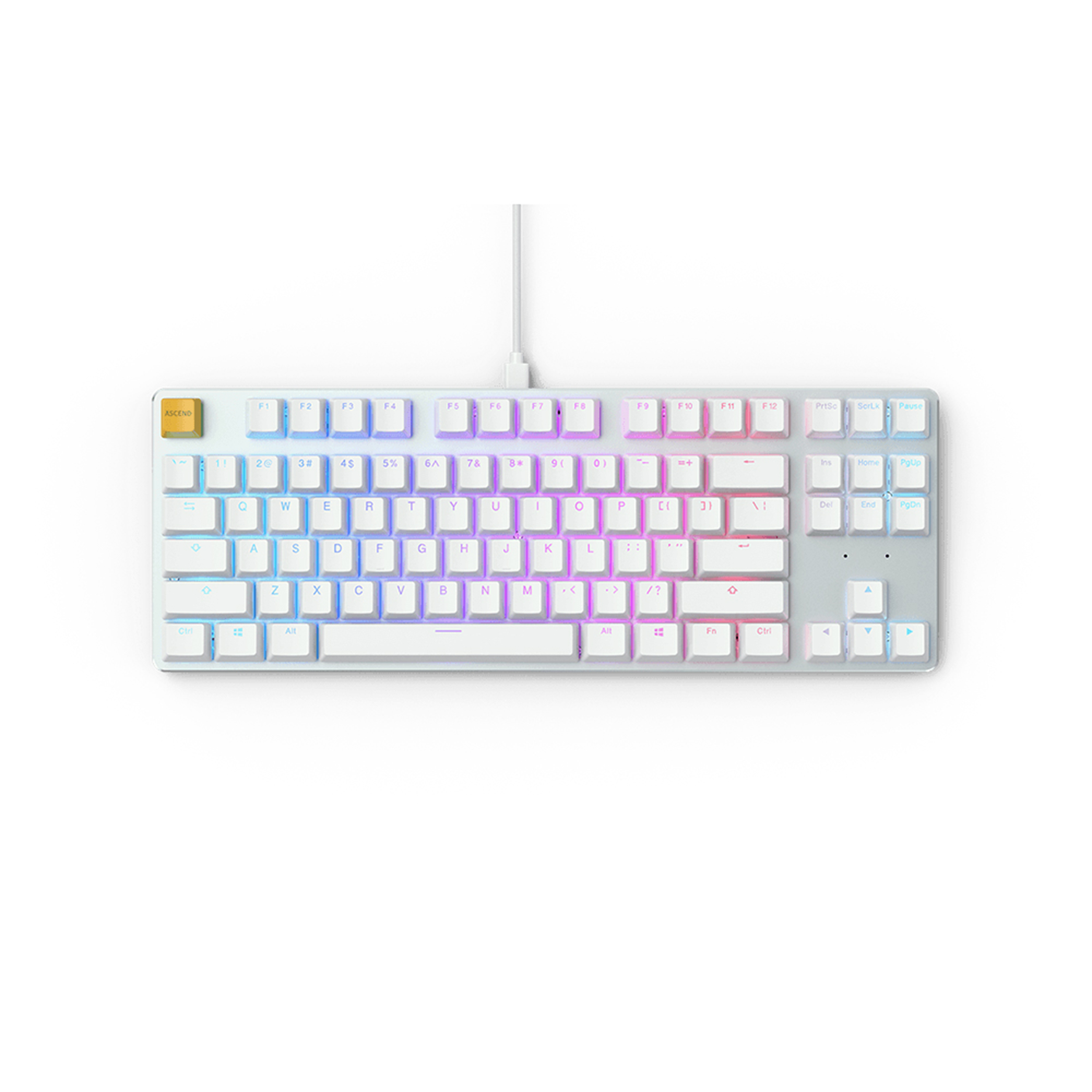 GMMK TKL White Ice Mechanical KB -Brown