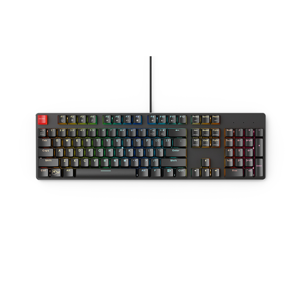 GLORIOUS (GMMK) - Clavier de jeu prémonté grand format Gateron Brown