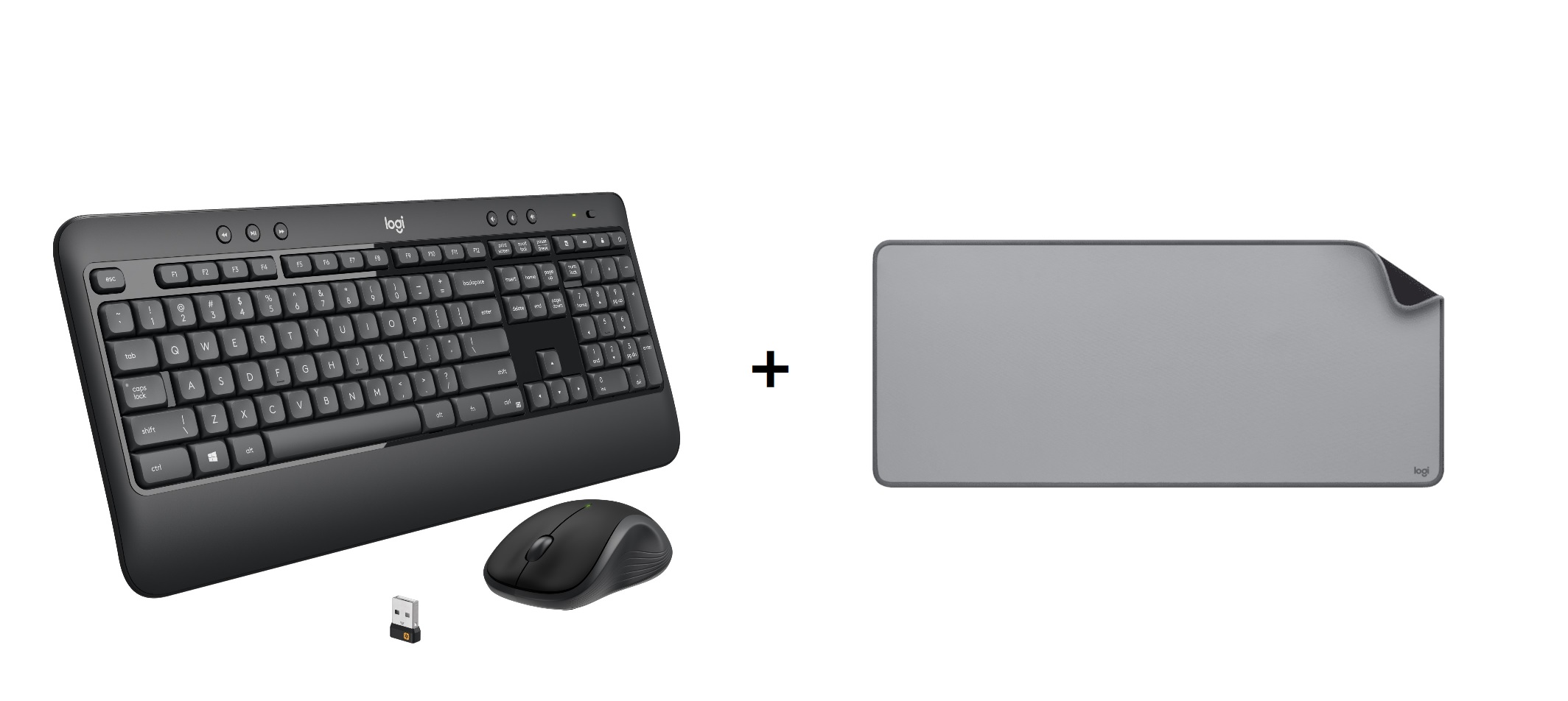 Achetez Logitech MK540 Ensemble clavier/souris sans fil & Obtainez 10 $ de rabais sur le Logitech tapis de souris