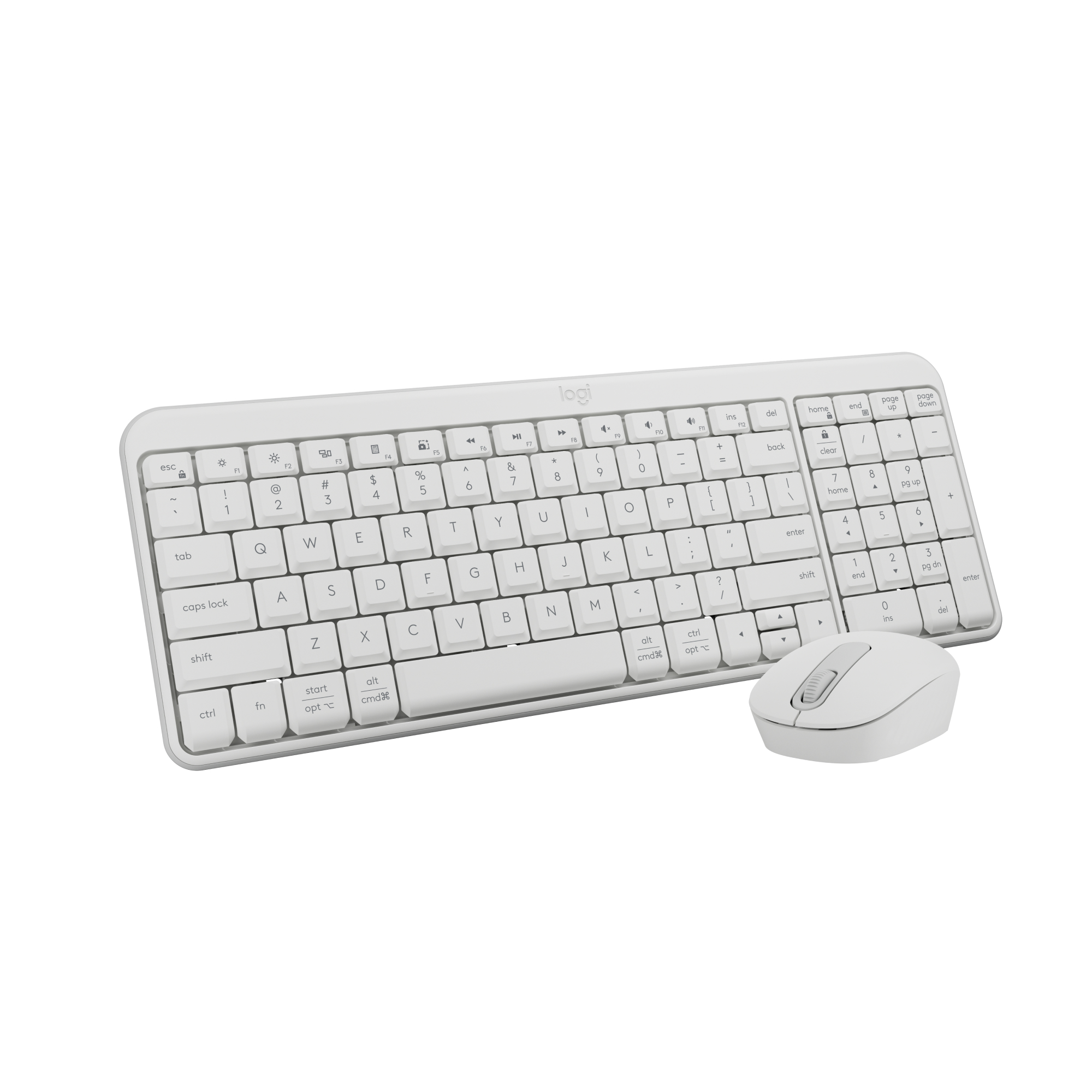 LOGITECH MK250 Productivity English Keyboard and Mouse Combo - Off-White