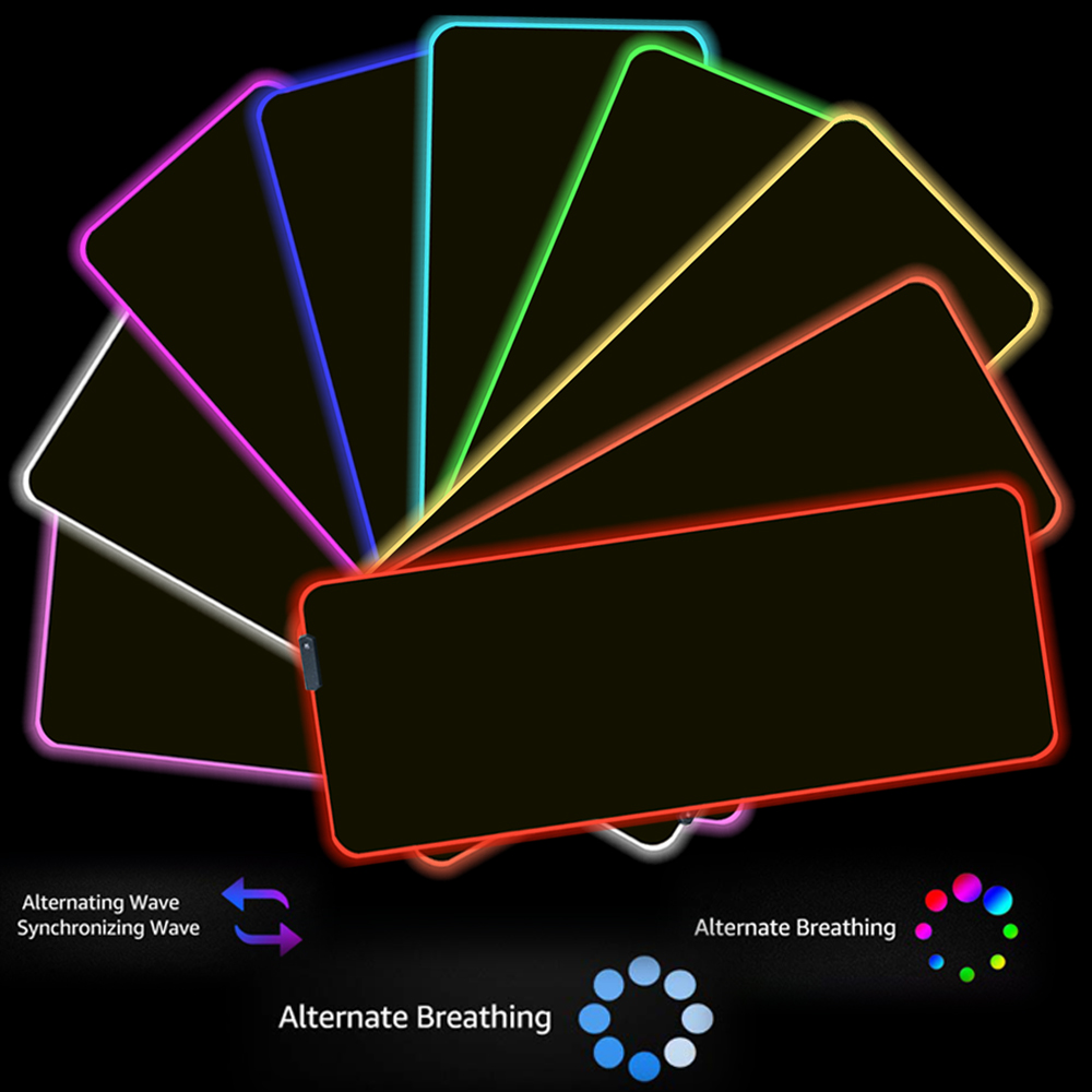 iCAN RGB Gaming Mouse Pad | Extra Large 800x300x4mm | Perfect for Gaming | 12 Lighting Modes