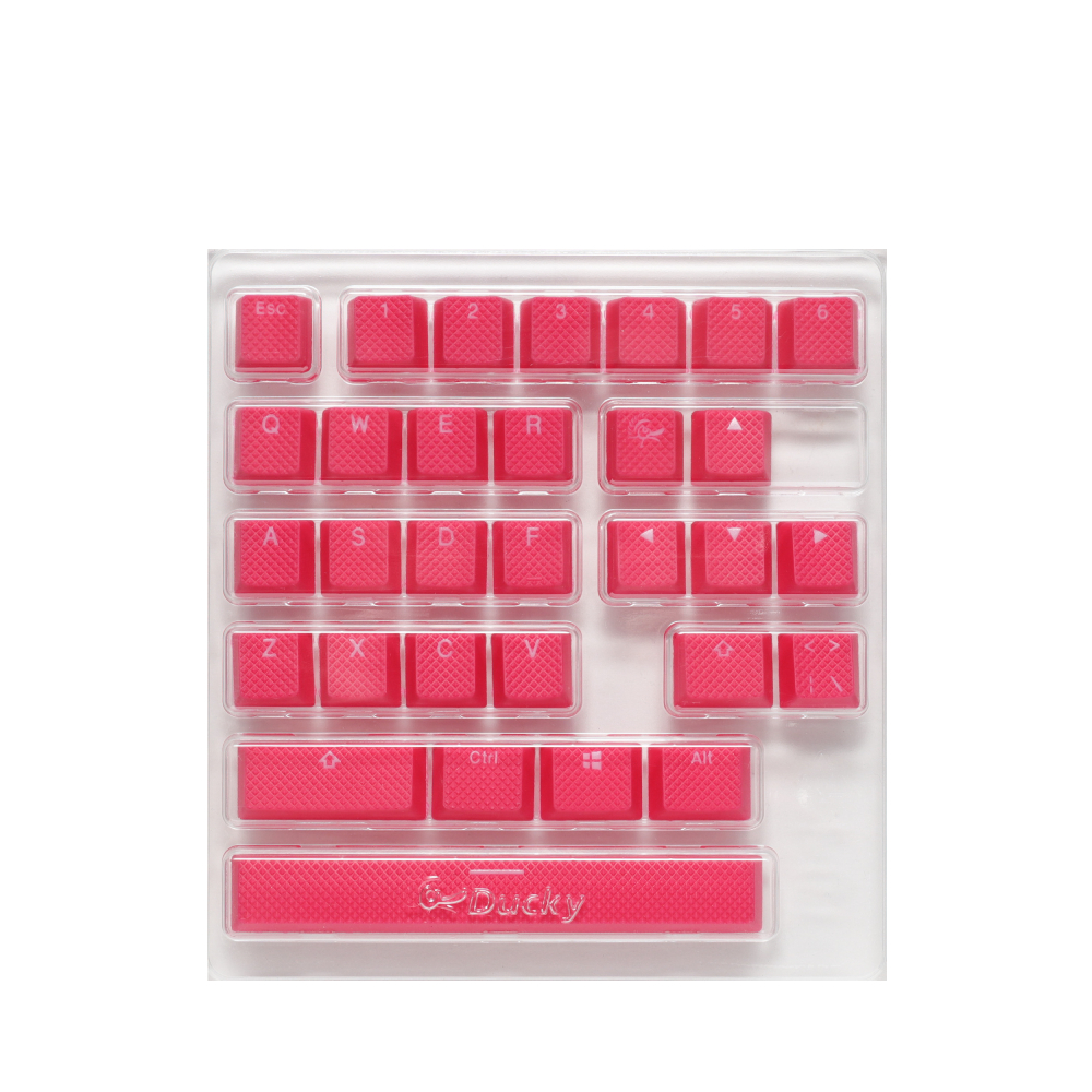 Ensemble de touches de jeu en caoutchouc pour clavier Ducky - Rouge - 31 pièces(Open Box)
