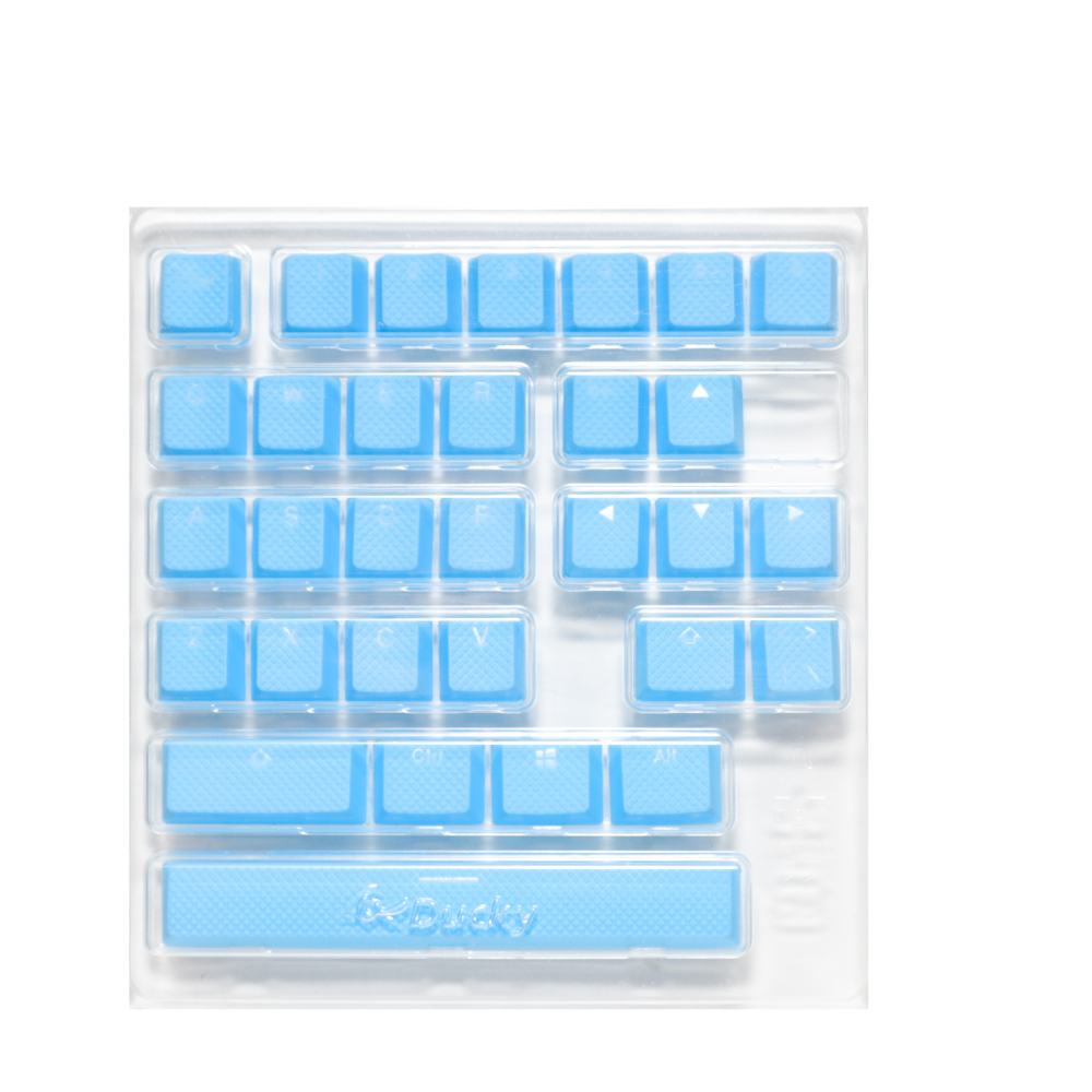 Jeu de touches de jeu en caoutchouc Ducky - Bleu - 31 pièces(Open Box)