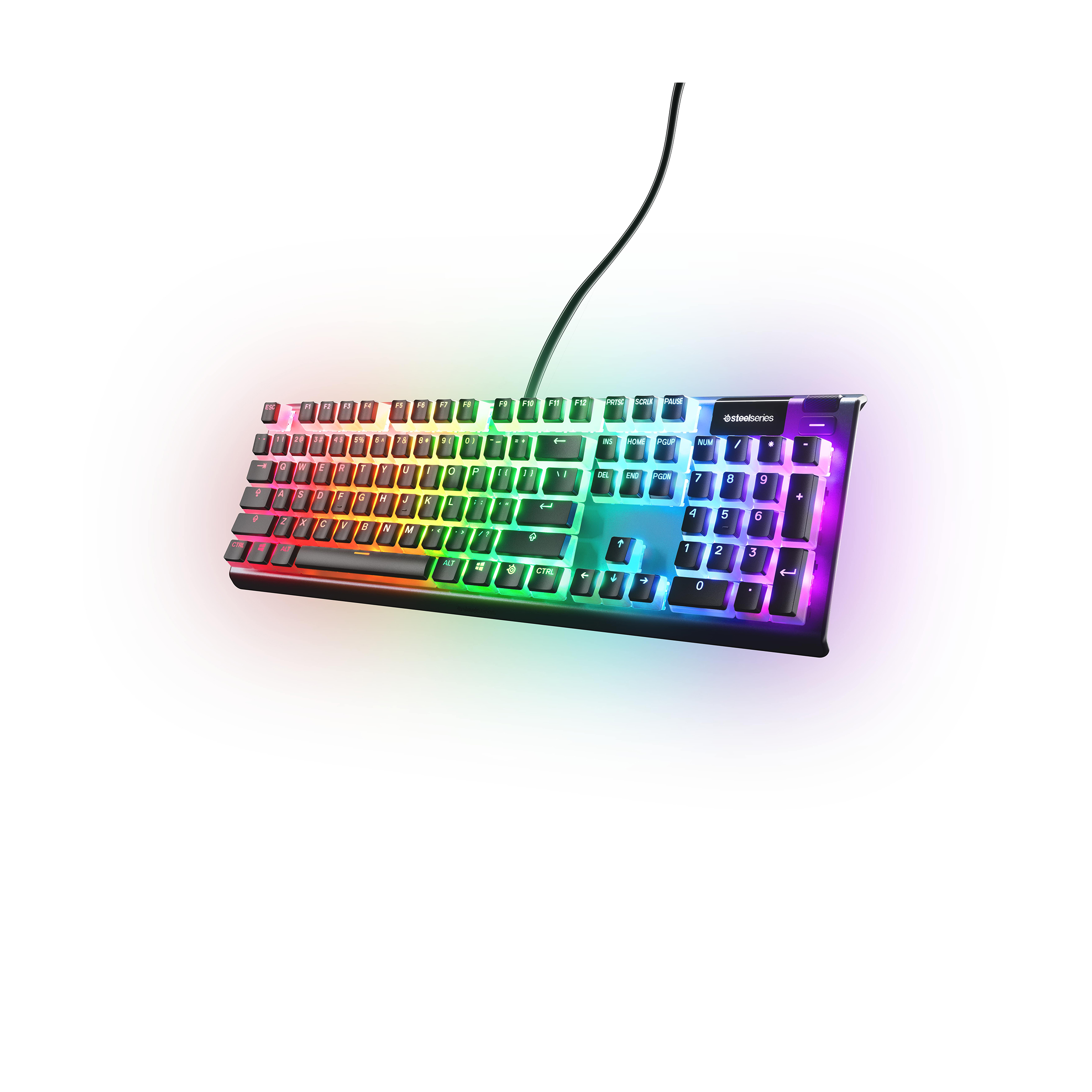 SteelSeries (PrismCaps BLK) - Dessus de touche à double couche Pudding