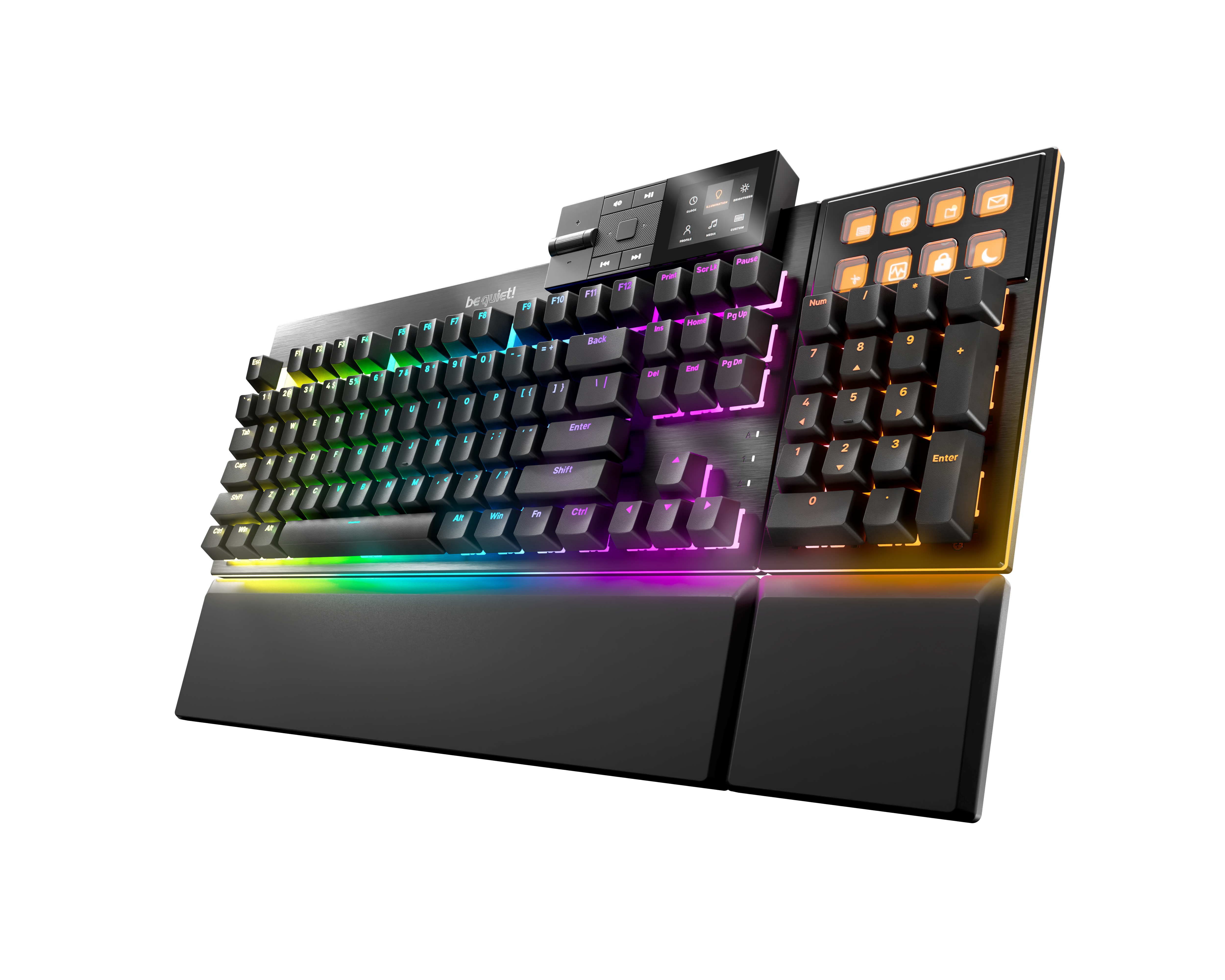 be quiet! Dark Mount Gaming Keyboard, Silent Linear Switches