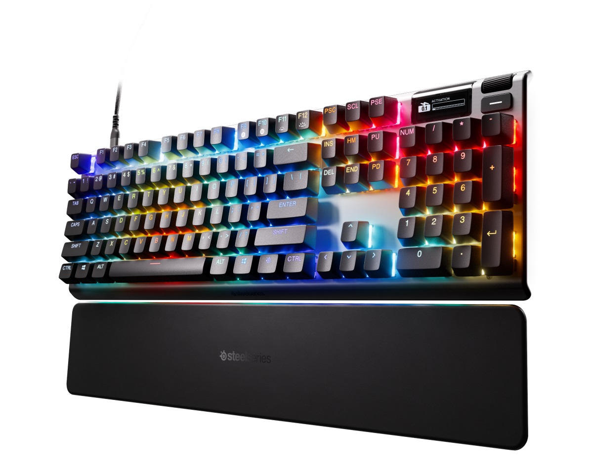 STEELSERIES Apex Pro Gen 3 Full Size Gaming Keyboard, Black(Open Box)