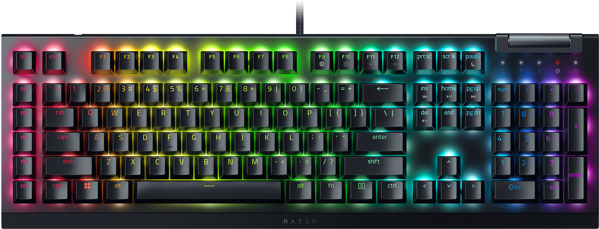 RAZER BlackWidow V4 X Pleine grandeur Clavier de jeu, Noir