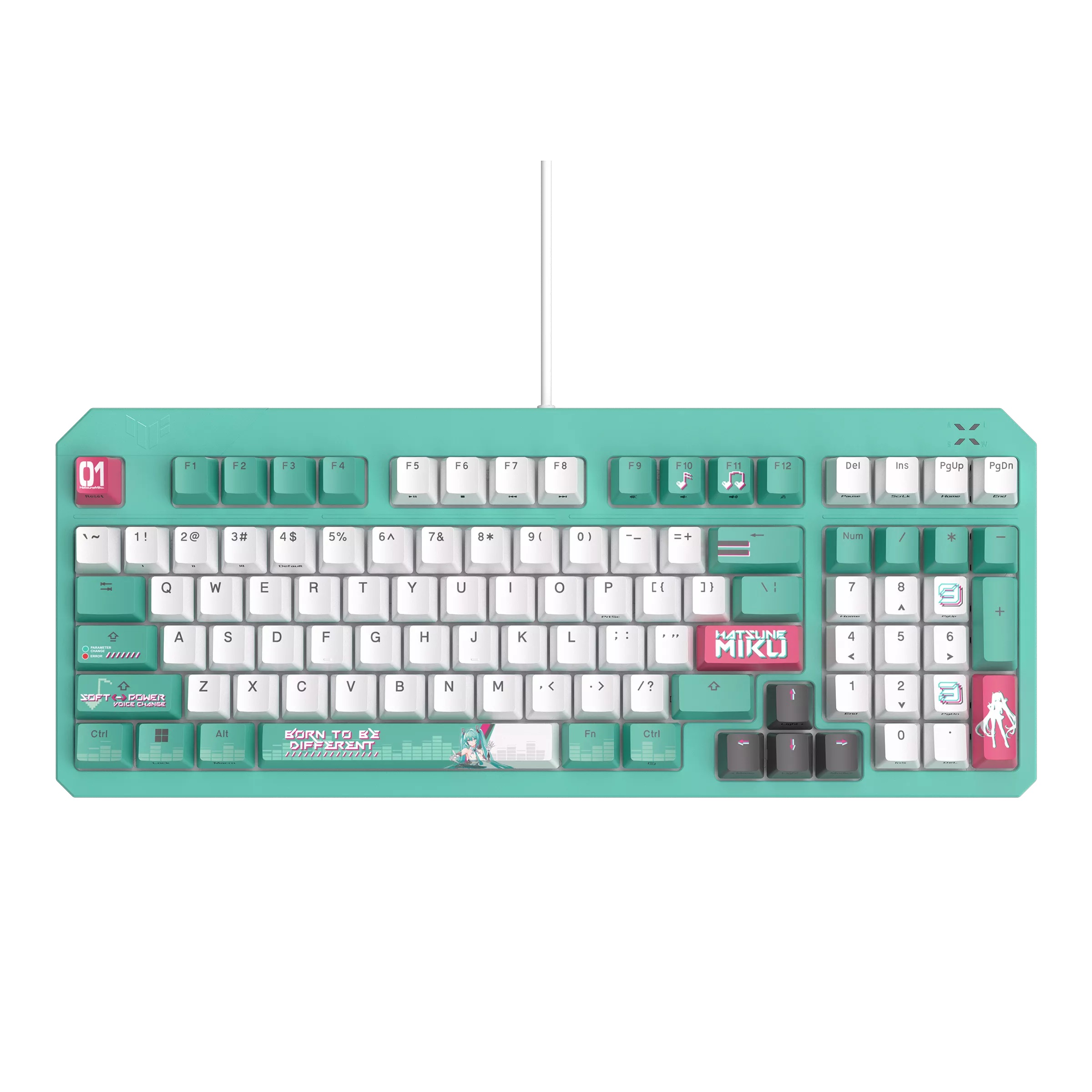 ASUS RA09 TUF Gaming K3 Gen II Hatsune Miku Edition Gaming Keyboard