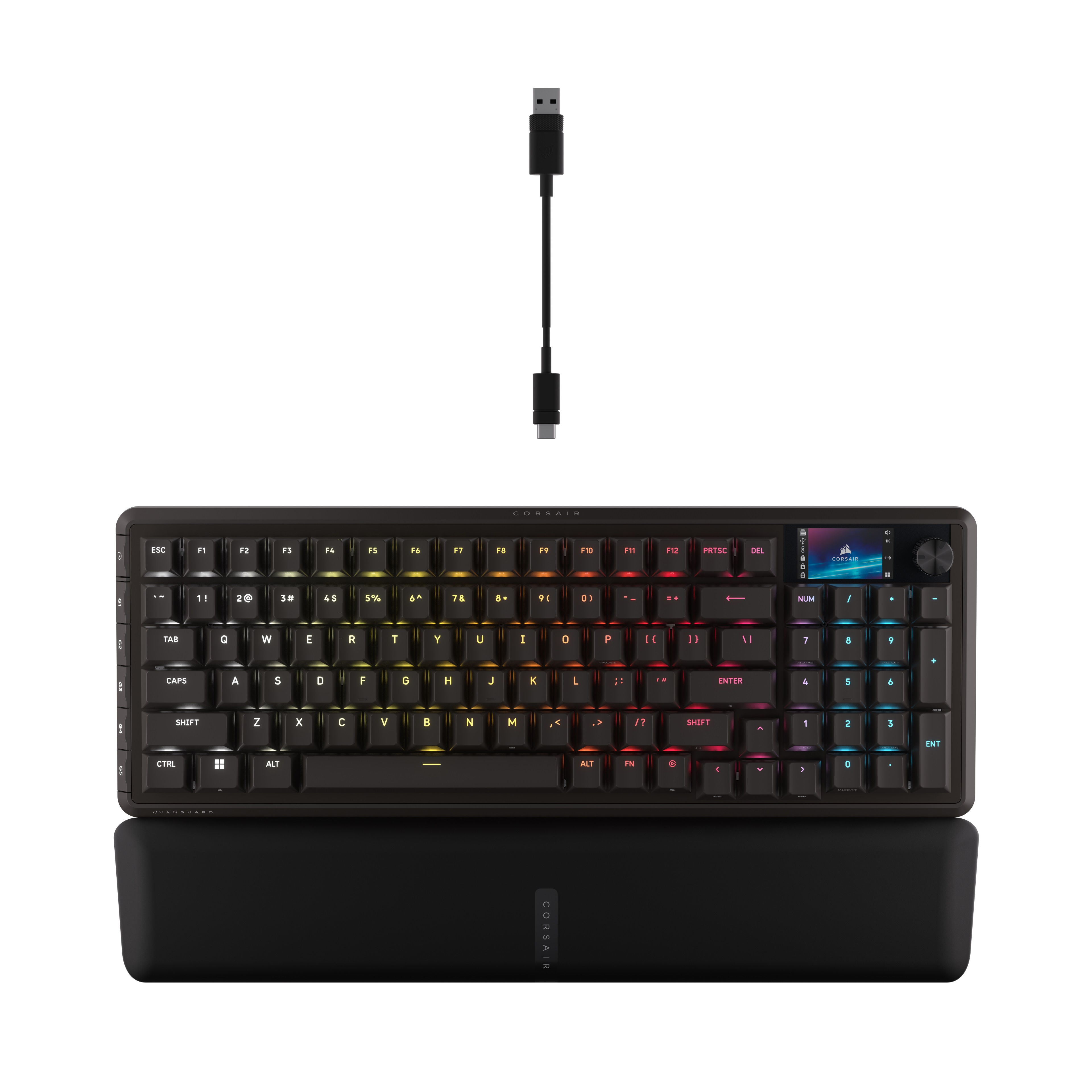 CORSAIR VANGUARD 96-MLX Pulse 96 % Clavier de jeu, Noir