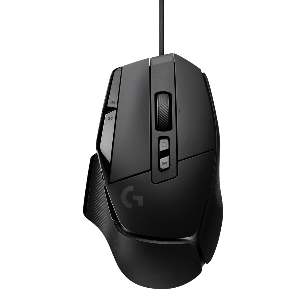 LOGITECH G502 X Wired Gaming Mouse - LIGHTFORCE hybrid optical-mechanical primary switches - Black