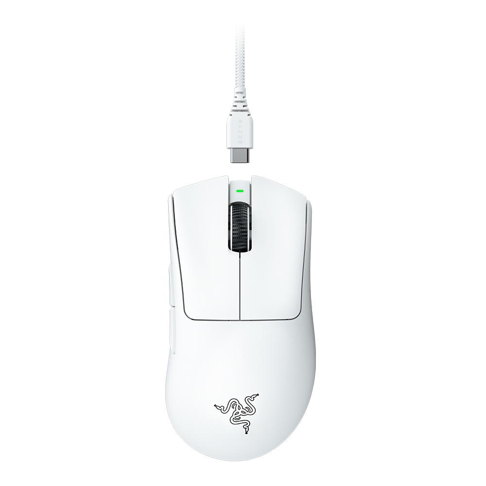 RAZER DeathAdder V3 Pro - Ergonomic Wireless Gaming Mouse - White Edition