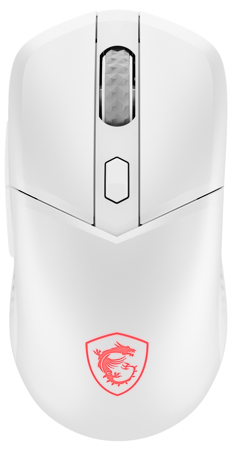 MSI VERSA 300 ELITE WIRELESS WHITE Right-handed Gaming Mice - White, 6 Buttons, 26000 DPI (VERSA 300 ELITE W WHITE)
