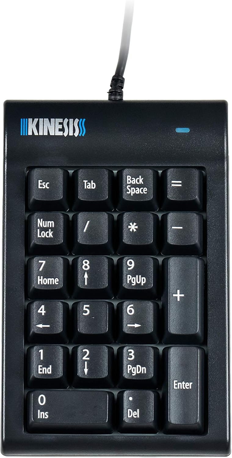 KINESIS AC210USB-BLK Productivity Keyboard, Noir -