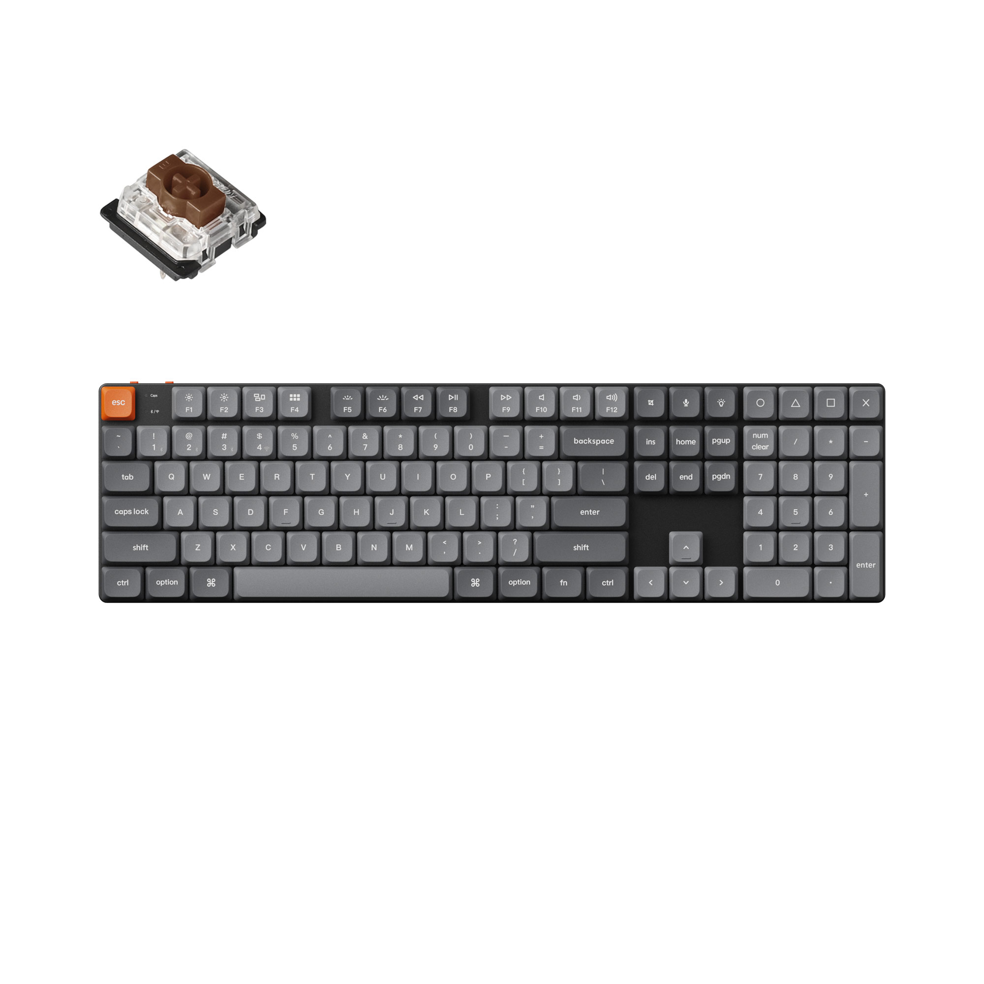 Keychron K5 Max Pleine grandeur Clavier de productivité, Noir(Open Box)