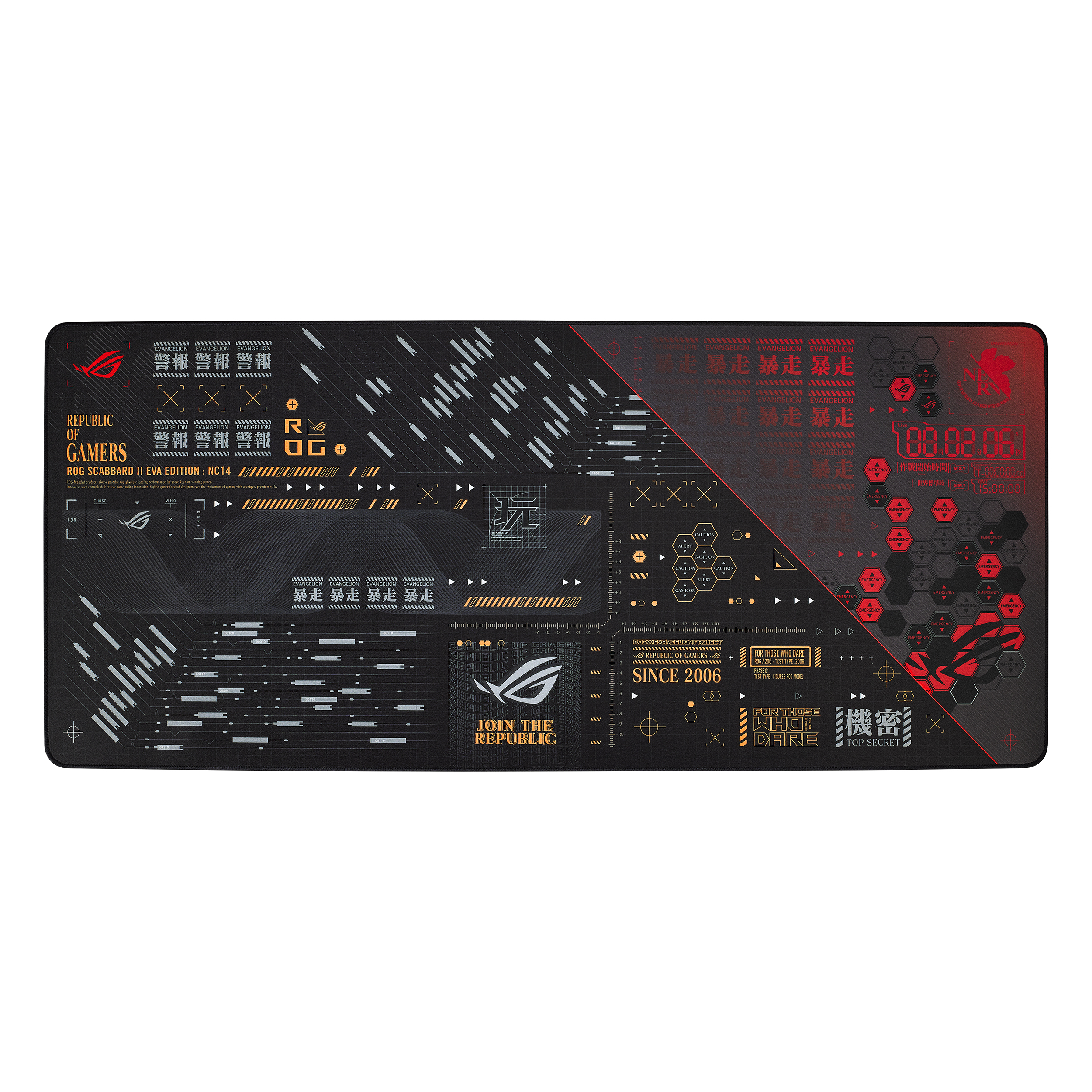 Tapis de souris de jeu ASUS NC14 ROG SCABBARD II ÉDITION Evangelion