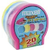 Maxell 20 pk Slimline Jewel Shells - Color (CD-355)