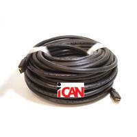iCAN Heavy Duty Commercial Grade (in-Wall CL3, FT4) Gold Plated HDMI 24AWG Ethernet, 3D, 4K Deep Colour  1080P/1600P - 50 ft. (HH-24-CL3-050)
