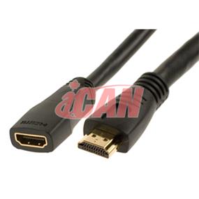 iCAN Premium High Definition 1.3b HDMI to HDMI Single Link M/F Connection - 10 ft. (HH-28-G-MF-10)