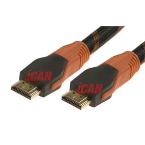 Câble HDMI iCAN Heavy Duty 26AWG 1.3b 1080P/1440P (encastré) - 10 pi (HH-26-NJ-10)