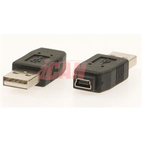 iCAN USB A Male to Mini B 5-pin Female Adapter (1 pack)