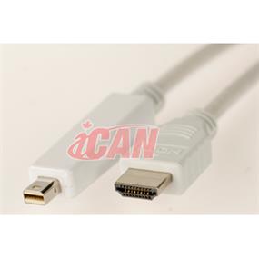 iCAN Mini DisplayPort - HDMI M/M Gold Plated - 10 ft. (MDPM-HDM-32G-10)