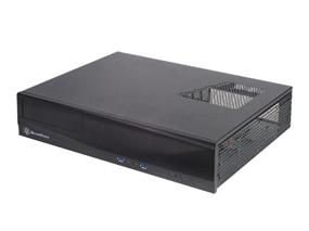 SilverStone Milo ML03 HTPC Black Aluminum SECC mATX 2xUSB3.0 ports