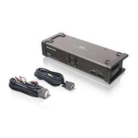 IOGEAR GCS1102, 2-port USB DVI KVMP Switch with Audio and USB Peripheral Sharing