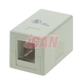 iCAN 1 Port Surface Mount Box CAT4/5/6 (RJ45 SMBOX-1WHI)