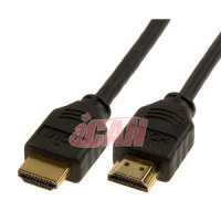 iCAN HDMI 28AWG V1.4 W/Ethernet 3D, 4K Colour, Gold Plated M/M - 3 ft. (HH-28-GV14E-P03)
