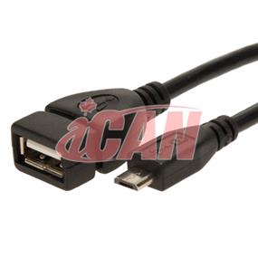 iCAN USB OTG A Female - Micro B Male Dongle - 5 in (ADP USBOTG-MICB)(Open Box)