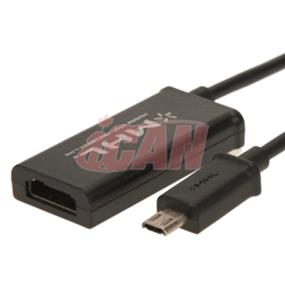 iCAN MHL Adapter Micro USB Male to HDMI Female Adapter for Samsung S3, 11pin, Smartphone/Tablet PCs (ADP MHL-S3-06)