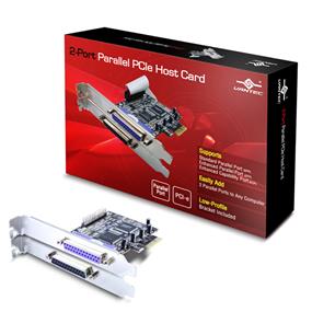 VANTEC 2-Port Parallel PCIe Host Card (UGT-PCE20PL)