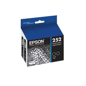 Epson 252 Black Dual Pack Ink Cartridges (T252120-D2)