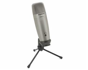 SAMSON C01U Pro - USB Studio Condenser Mic | 19mm Diaphragm | Ideal for Recording Music, ADR Work, Sound Foley, Voiceovers, Audio for YouTube Videos | Supercardiod Pickup Pattern | 16-bit, 44.1/48kHz Resolution | Solid Die-cast Metal Construction