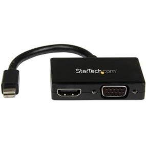 STARTECH Travel A/V adapter: 2-in-1 Mini DisplayPort to HDMI or VGA converter (MDP2HDVGA)