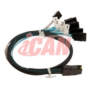 iCAN MiniSAS 8087 to 4 x 6G SATA Cable - 20 Inches (MS-8087-4S-20)