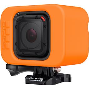 GoPro Floaty for HERO4 Session | Ideal for Surfing and Other Watersports | Includes Adhesive Anchor and Tether | Orange Color Ensures High Visibility | Shutter Button Remains Accessible | Protective Cushion Surrounds Camera