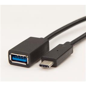 iCAN SuperSpeed USB3.1 (Gen 1) 5Gbps for Data Sync and Charge Type C Male to Type A Female 6" dongle (ADP USB3CMAF-06)(Open Box)